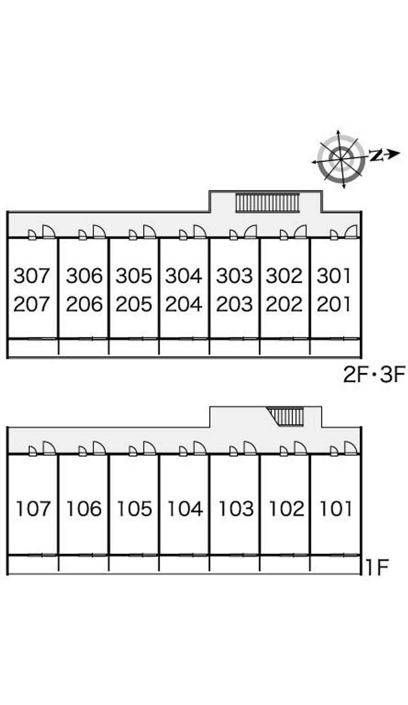 レオパレスゴールドヒルズ 間取り配置図