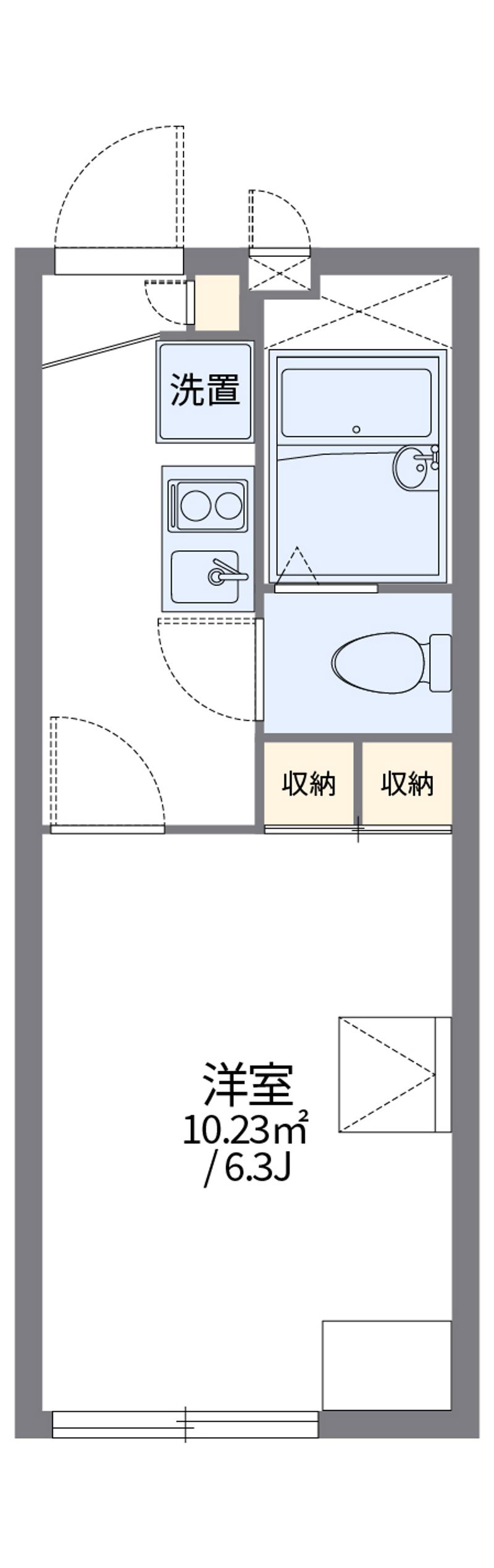 レオパレスライブラ 間取図