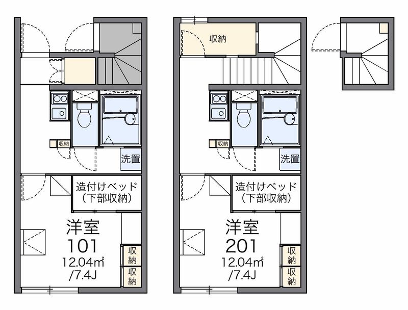 レオパレスプラムヴィラ 間取図