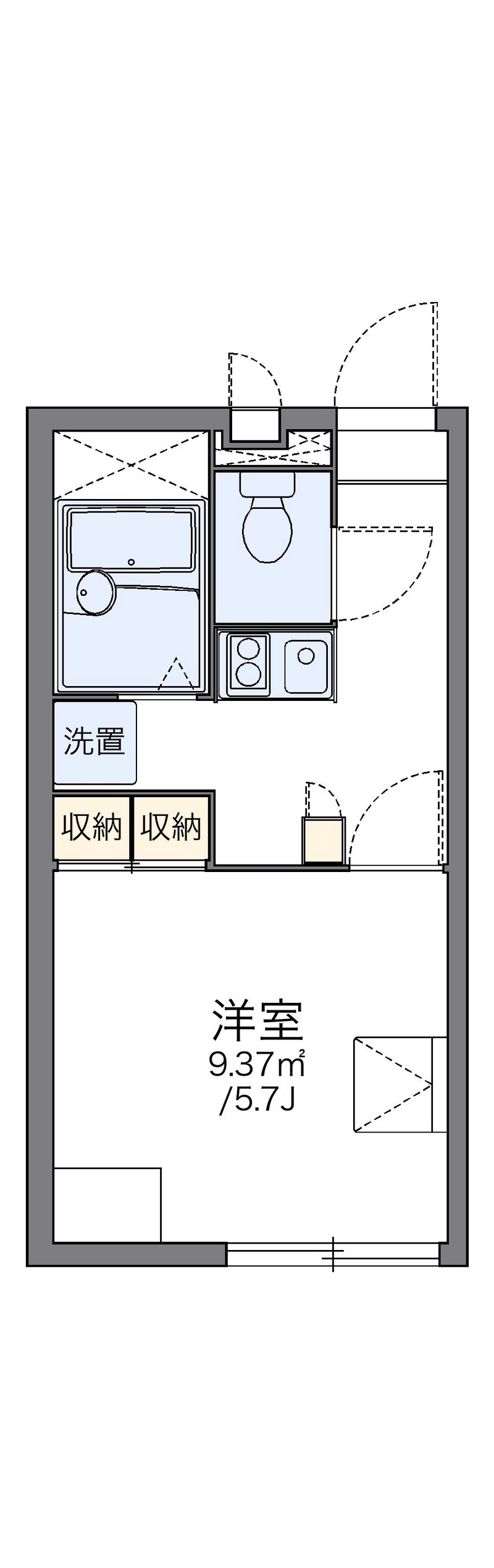 レオパレスインランドシーⅡ 間取図
