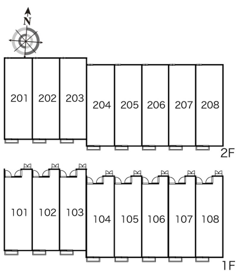レオパレス日和 間取配置図