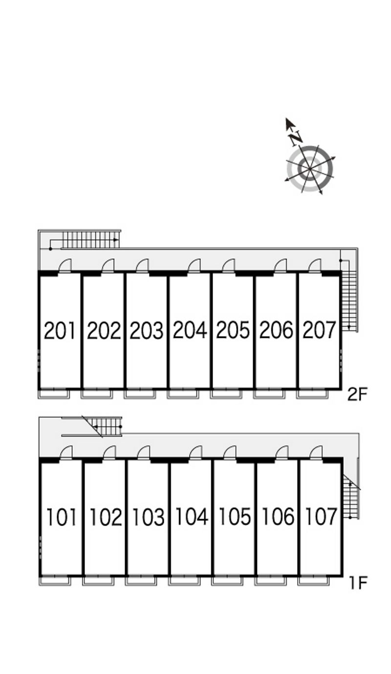 レオパレスグリーンヒルズ上水本町 間取り配置図