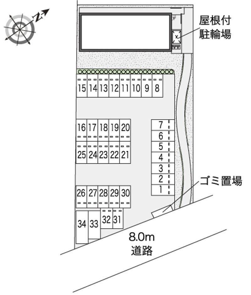 レオネクストグレースクレストⅢ 配置図