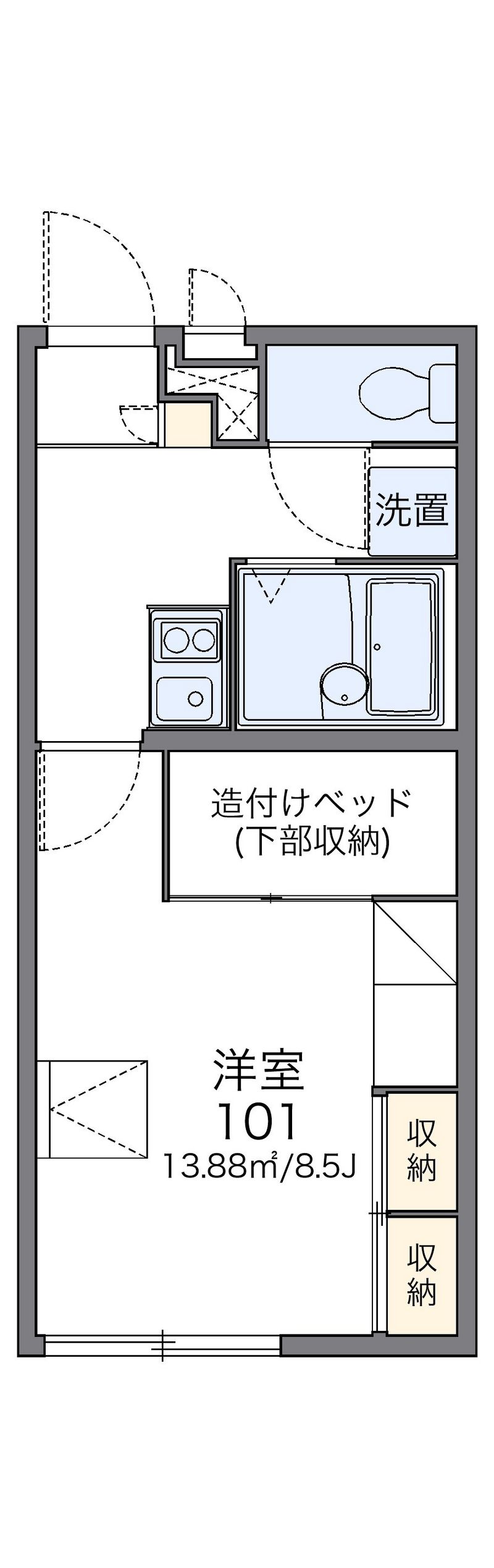 レオパレスＭＫⅡ 間取図