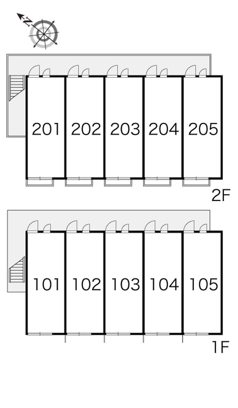 レオパレスコスモス 間取配置図