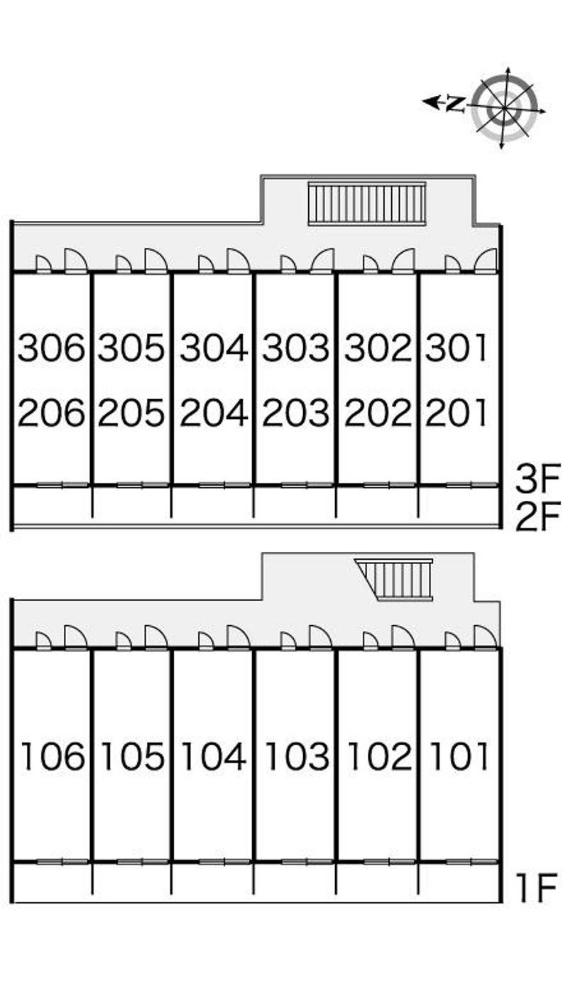 レオパレスＨＩＢＡＲＩＯＮⅡ 間取配置図