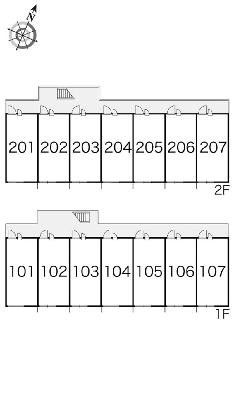 レオパレスアドリッグ 間取配置図