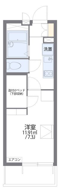 レオパレス貞夫 間取り図