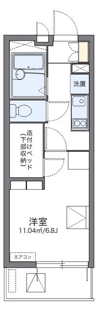 レオパレスおおさか御崎Ⅰ 間取り図