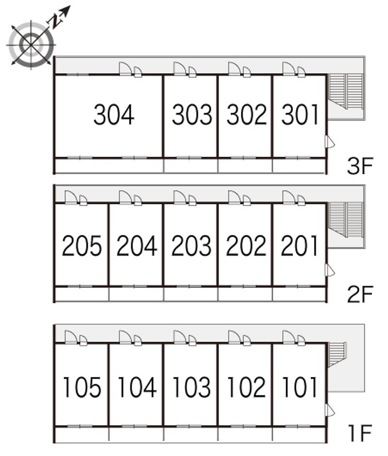 レオパレスデンファレ 間取り配置図