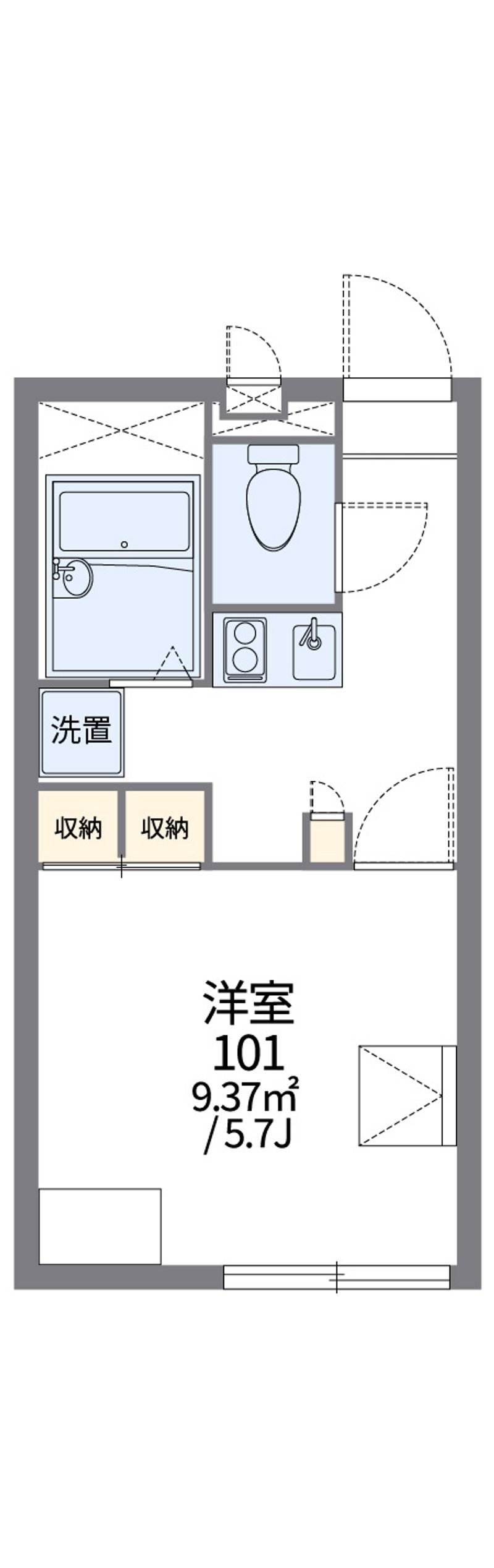 レオパレスブロッサム 間取図