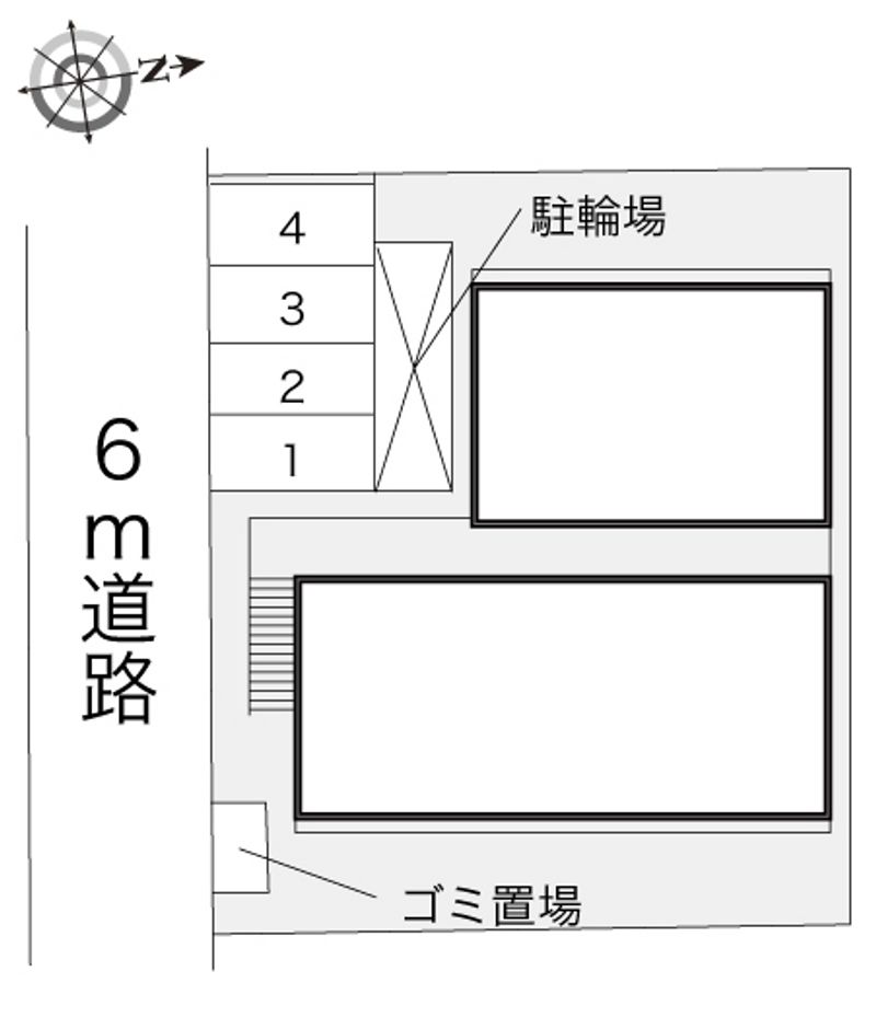 レオパレス南桜塚 配置図