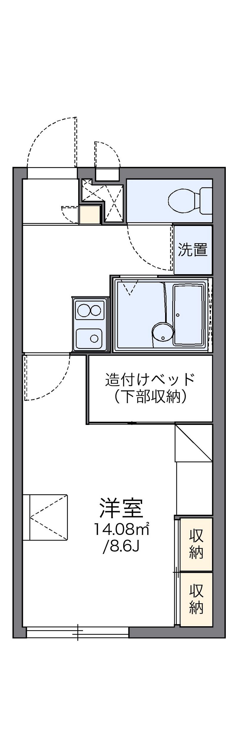レオパレス宇荘 間取図