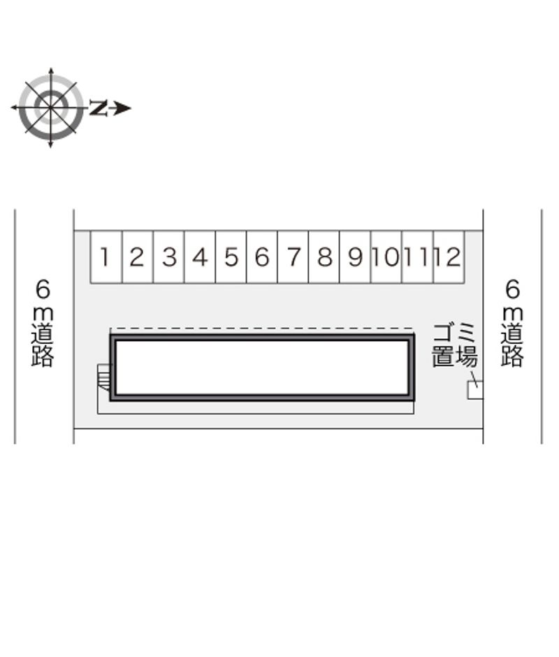 レオパレスイルマーレ 配置図