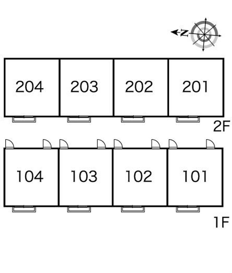 レオパレスいろはⅡ 間取配置図