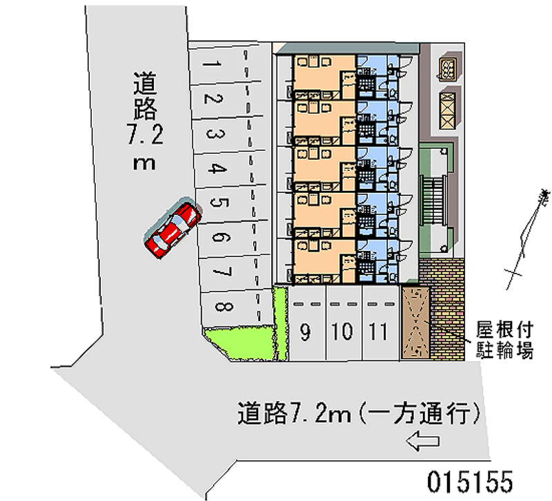 レオパレスアルカディア２ 月極駐車場