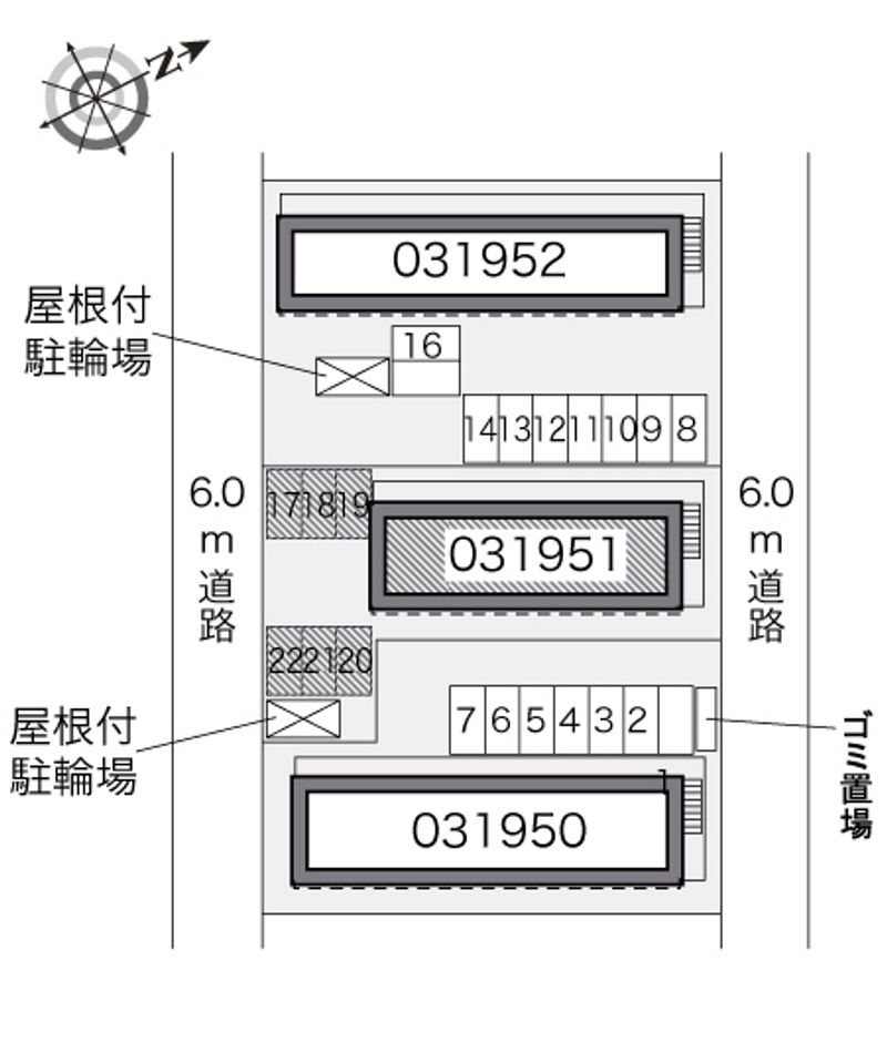 レオパレスエクセル歩坂町Ⅱ 駐車場