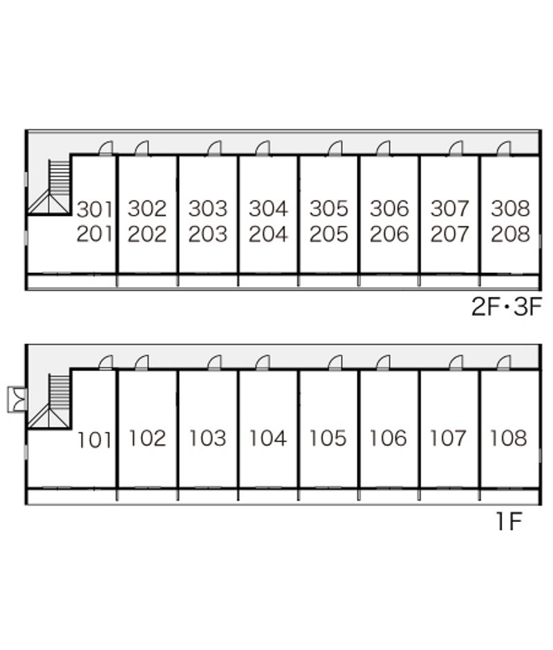 レオパレス上徳 間取配置図