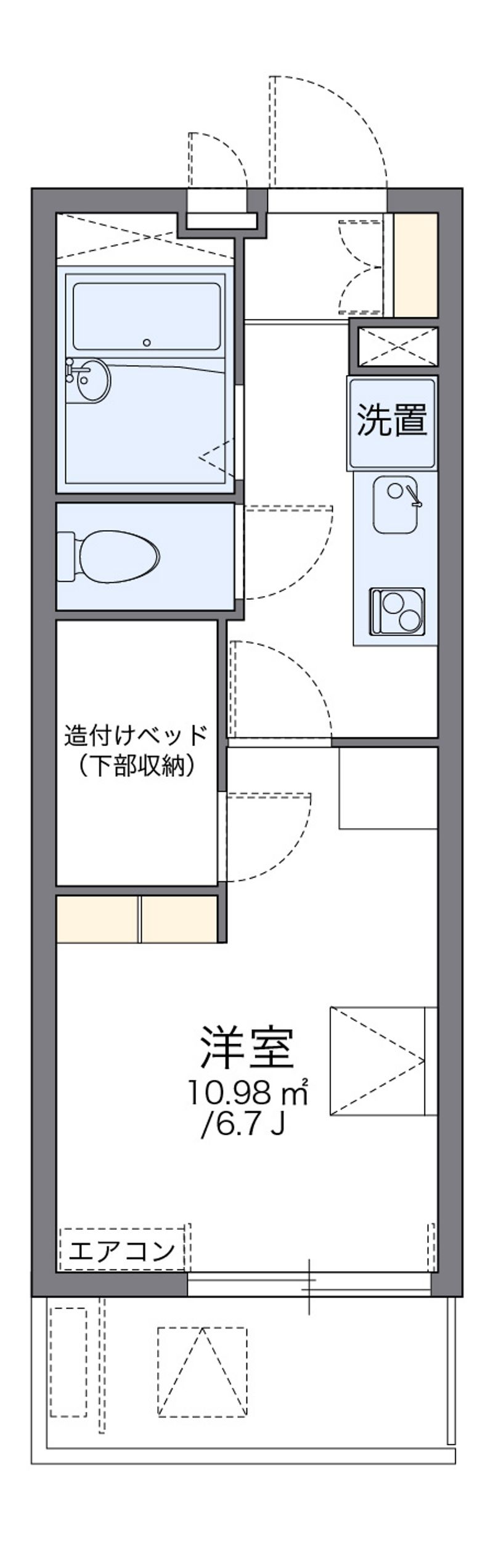 leopalace Hidokei Floor plan
