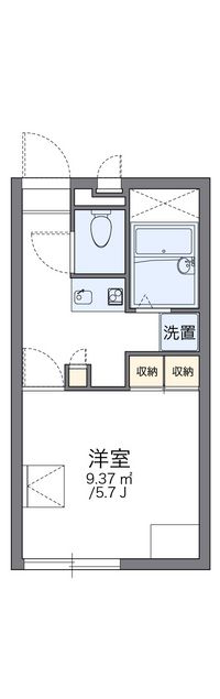 レオパレスミルキーウェイ 間取り図