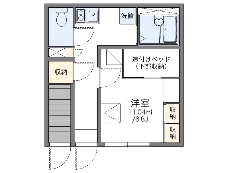 レオパレス南宮 間取図