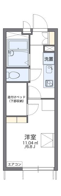 レオパレスエイムフル北千住 間取り図