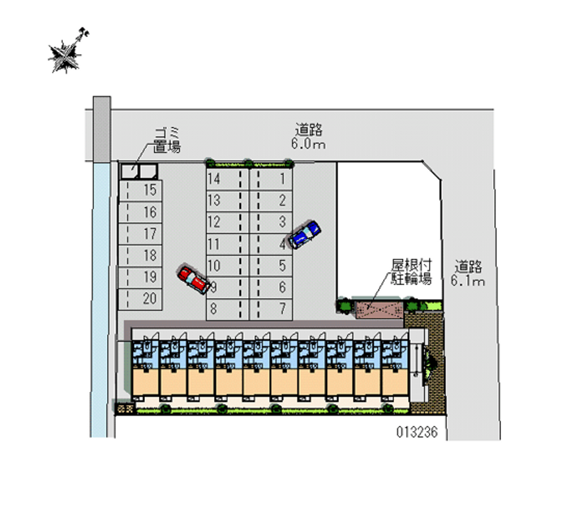 13236 Monthly parking lot