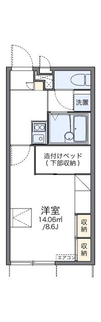 レオパレスベンテュール弐番館 間取り図