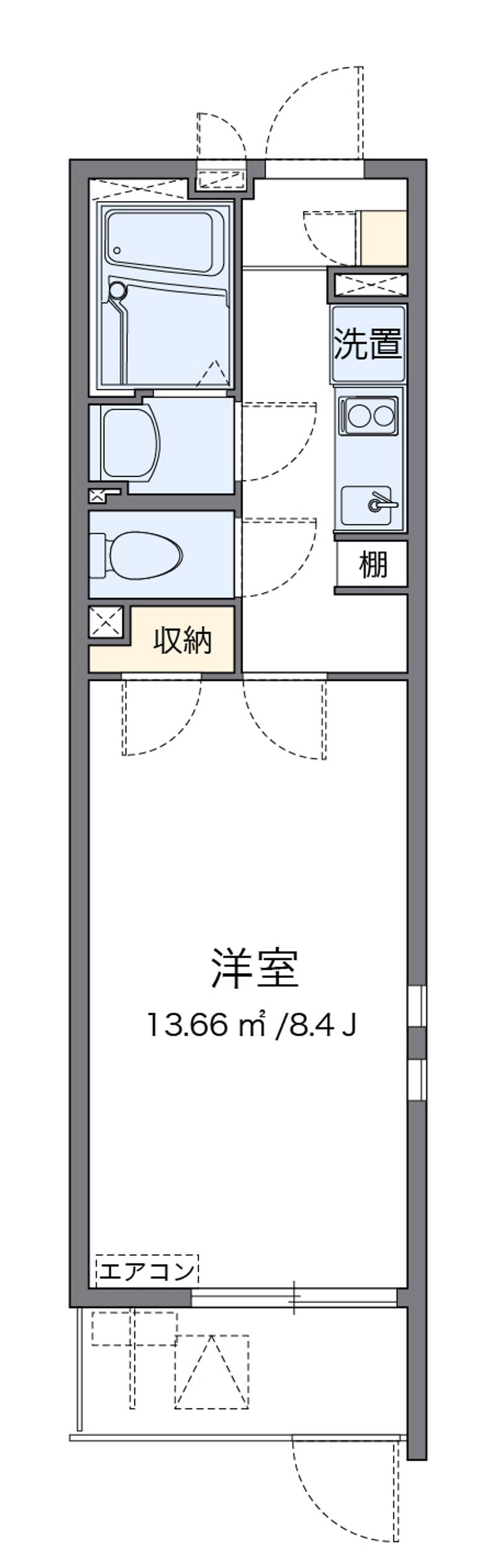 クレイノ大物 間取図