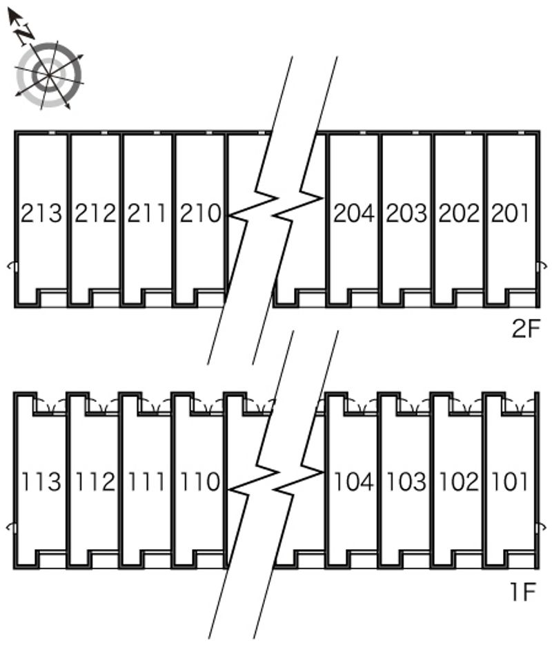 レオネクストパレス　なでしこ 間取り配置図
