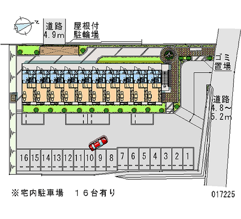 17225 Monthly parking lot