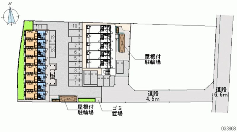 レオパレスフラッツＩ 月極駐車場