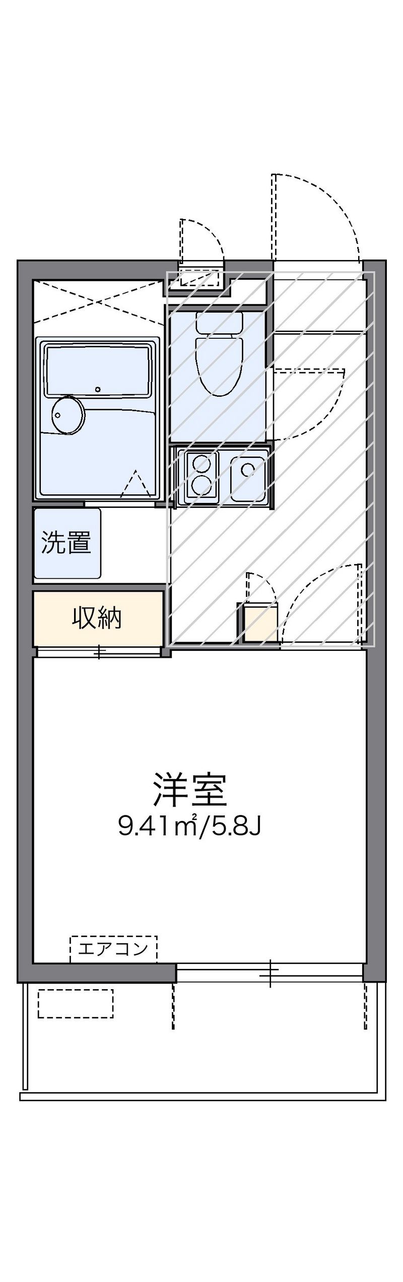 レオパレスＬＵＮＡ　ＰＩＥＮＡ 間取り