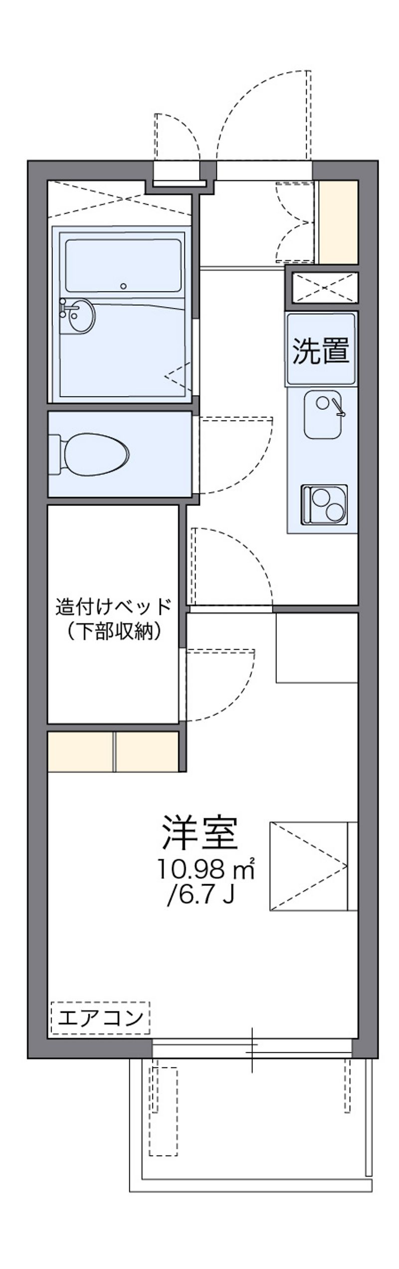 レオパレスＨＩＲＯ 間取図