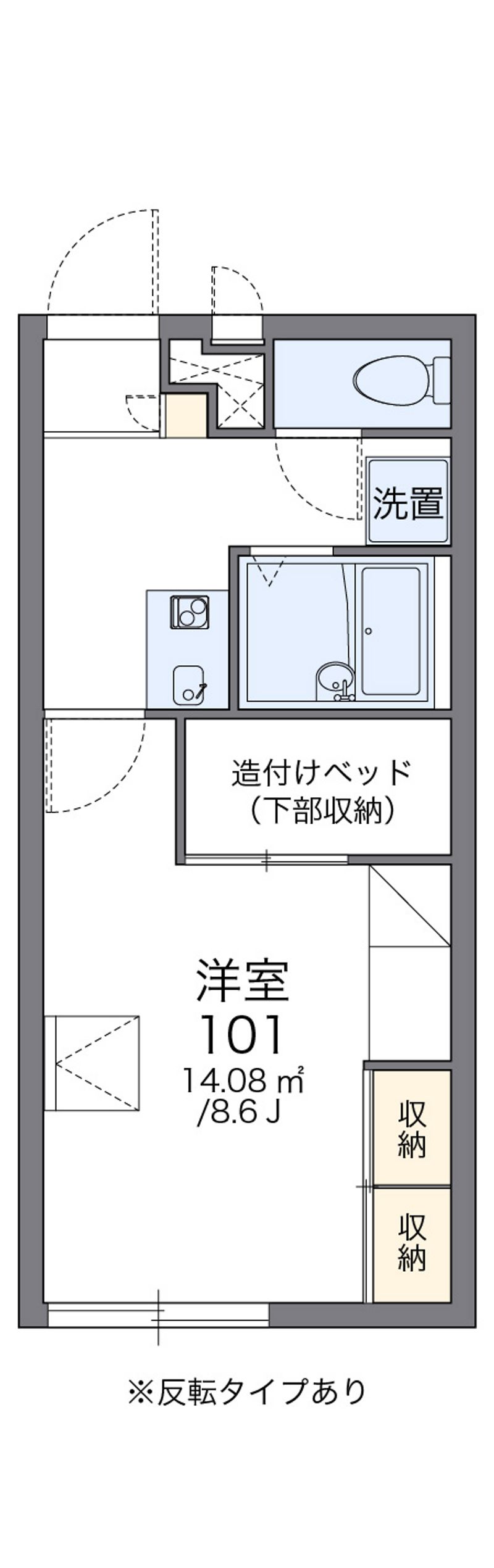 レオパレスびぜん 間取図