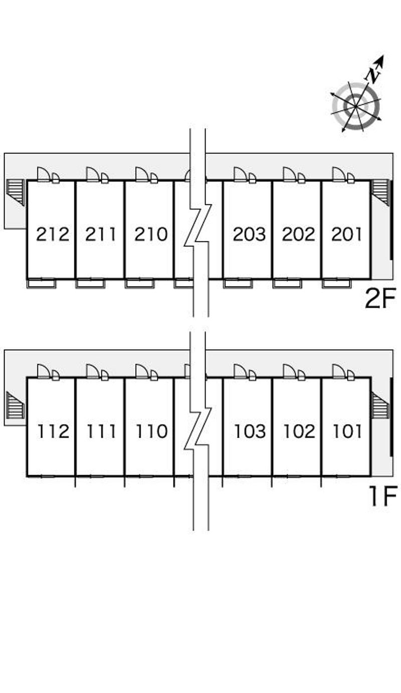 レオパレスソレーユ 間取配置図