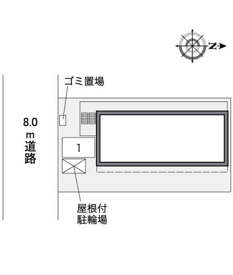レオパレス南住吉 配置図