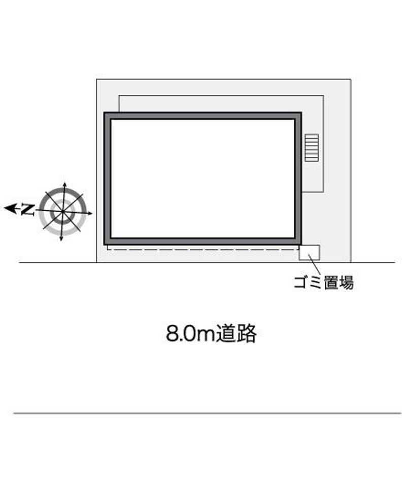 レオパレス千鳥橋 配置図