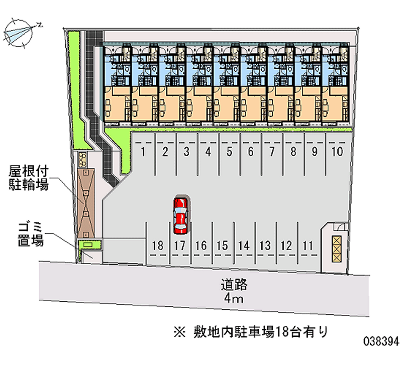 38394 Monthly parking lot