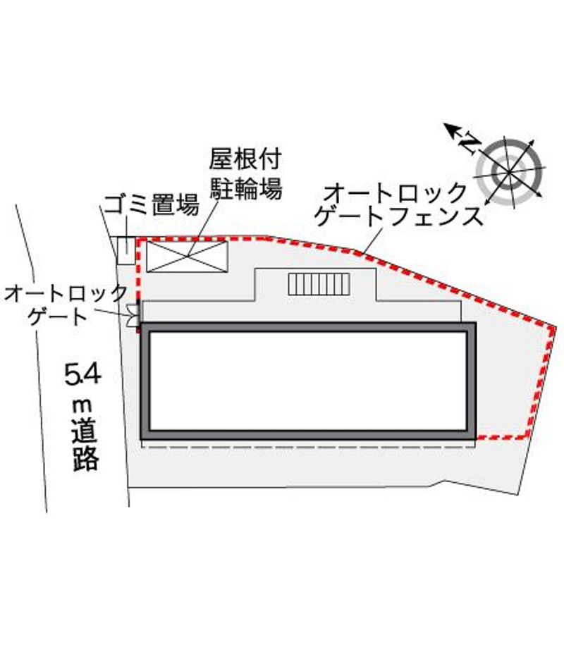 レオパレス高砂ＬＡ１ 配置図