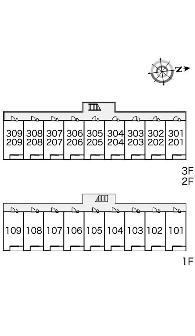 レオパレスＬａ　Ｖｉｓｔａ２ 間取配置図