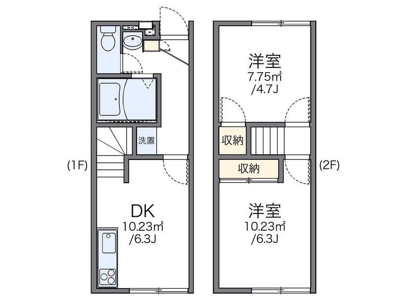 レオパレスコスモ明徳 間取図