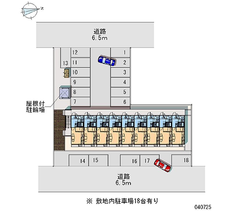 レオパレスみやびⅡ 月極駐車場