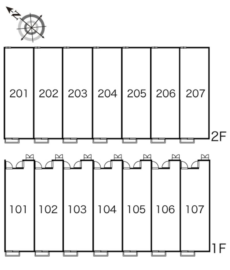 レオパレスコナフェット 間取り配置図