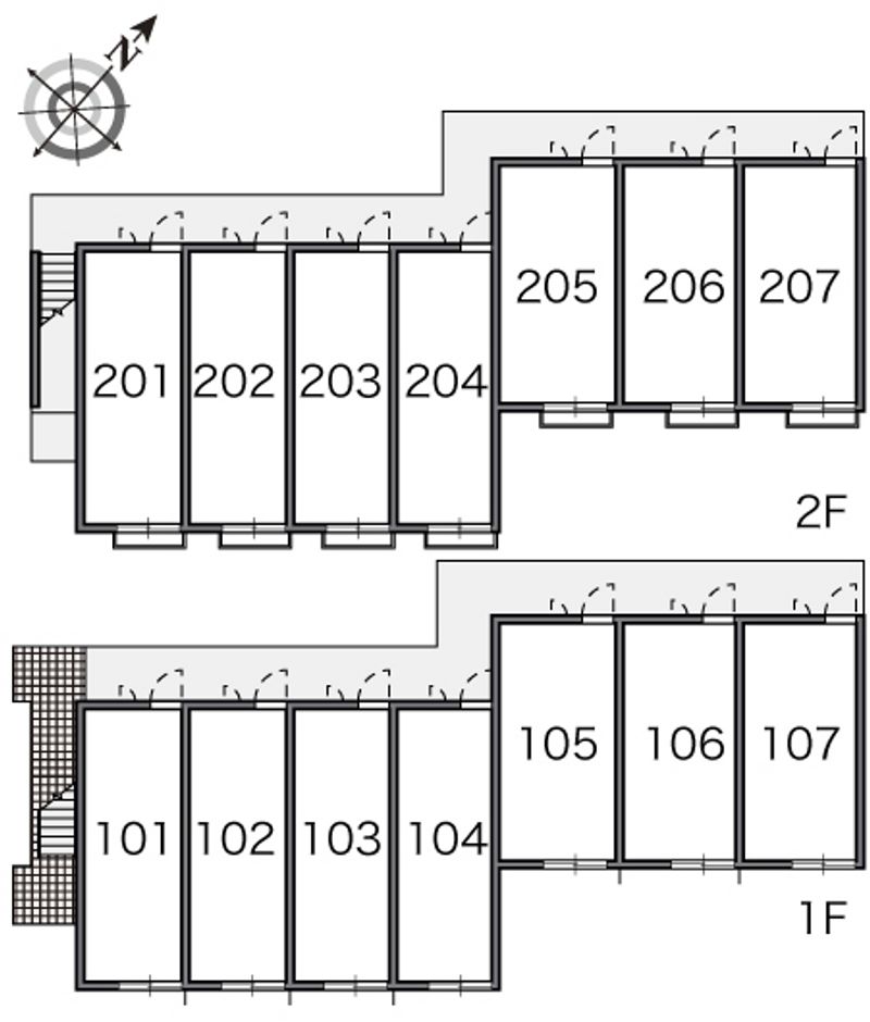 レオパレストリメゾン 間取り配置図
