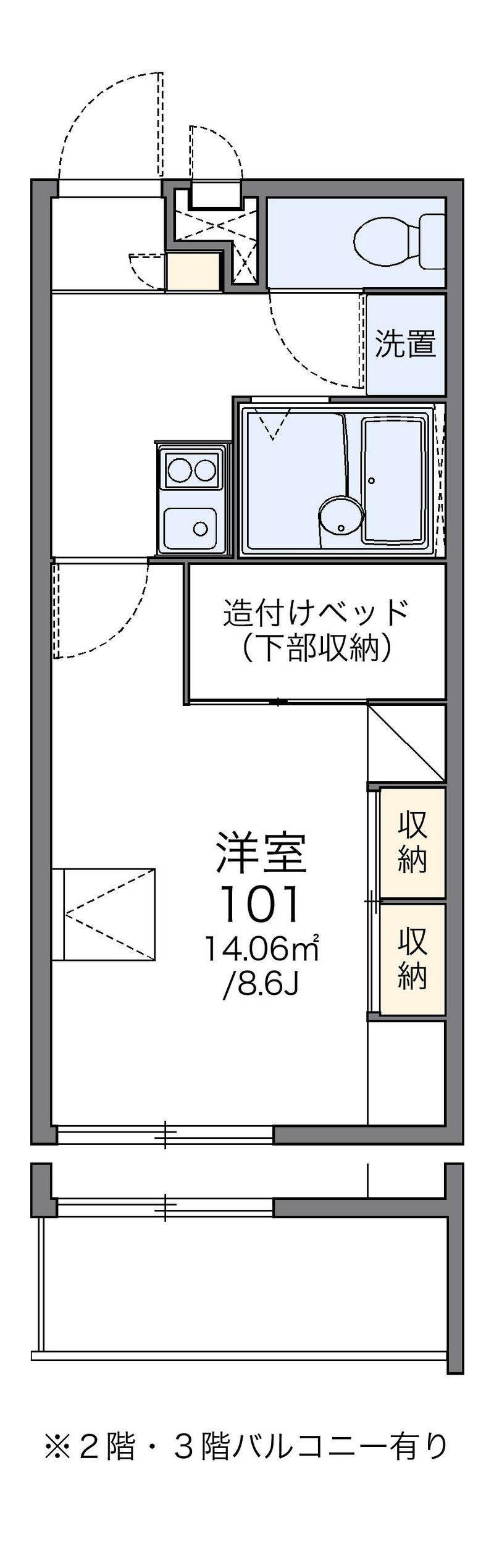 レオパレスＴｈｅＯ 間取図