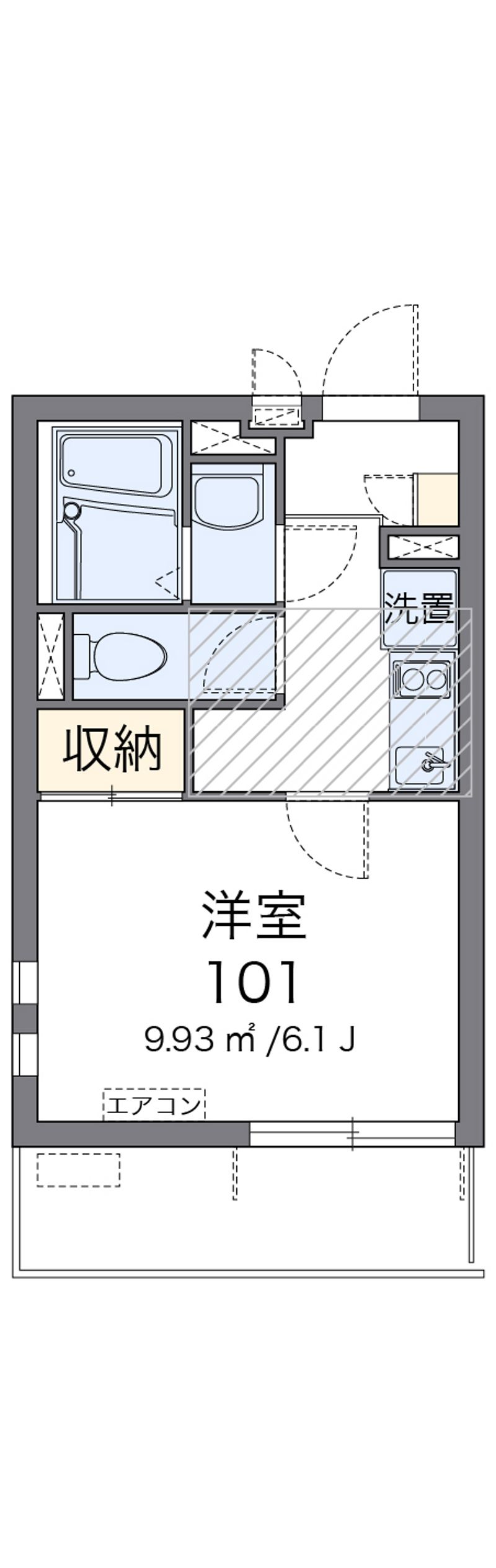 クレイノＣＯＬＺＡ 間取図
