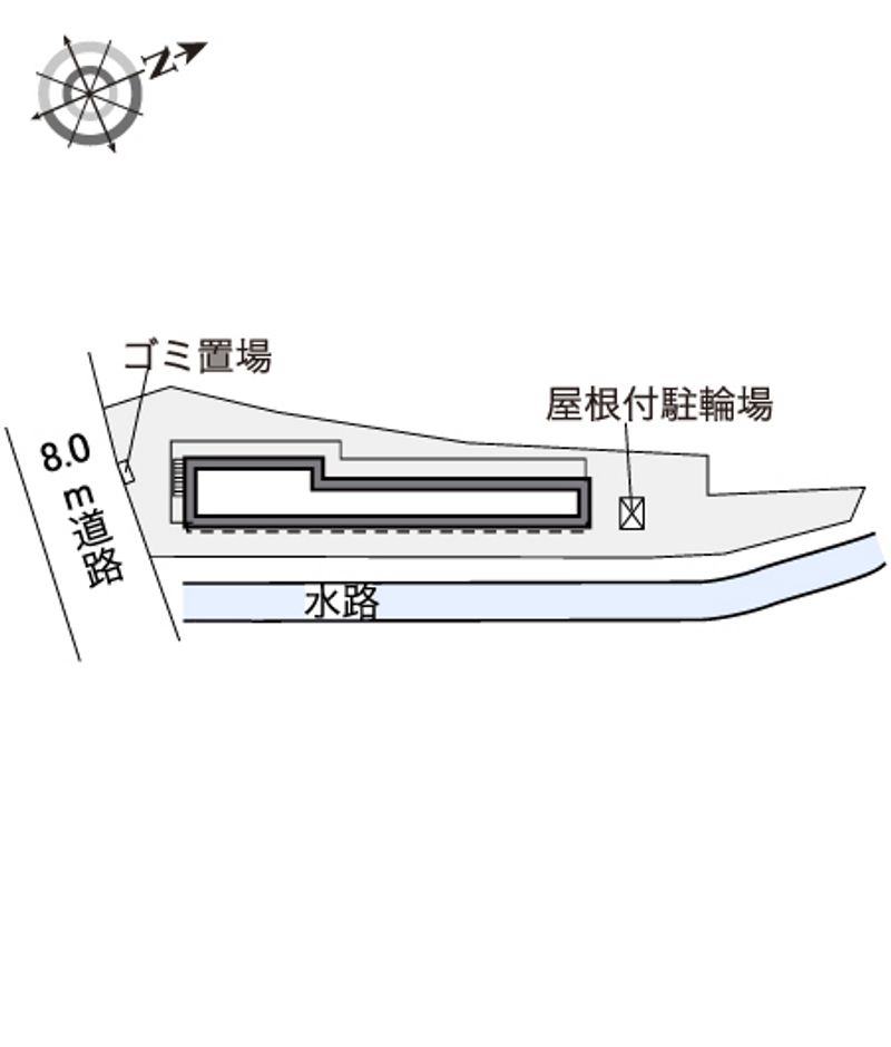 レオパレスアミティエ 配置図