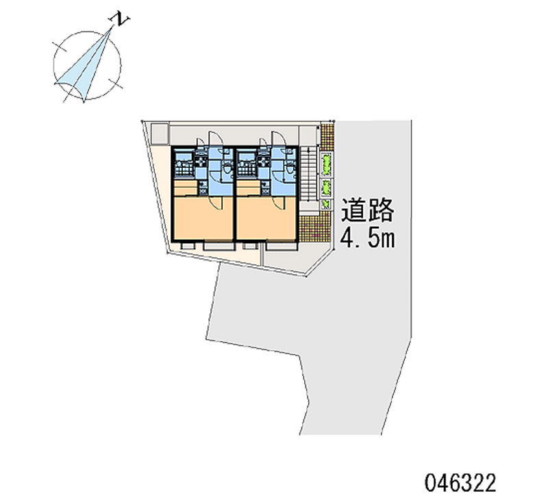 レオパレスサンヒルズ鎌谷町 区画図