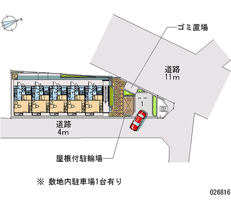 レオパレス神崎リバーサイド 区画図
